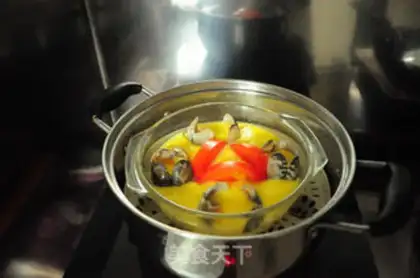 Make Tomato clams steam eggs step 10