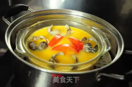 Make Tomato clams steam eggs step 11
