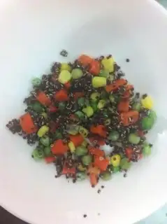 Make quinoa shrimp salad step 12