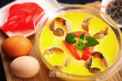 Make Tomato clams steam eggs step 13