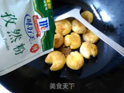 Make Olive oil frying potatoes step 7