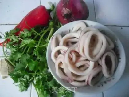 Make Spicy squid step 0