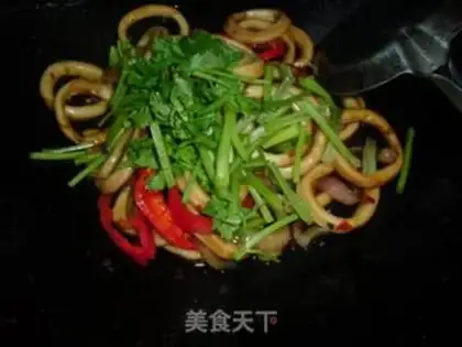 Make Spicy squid step 7