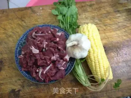 Make Garlic corn beef step 0