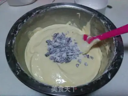 Make Cranberry sponge cake step 7