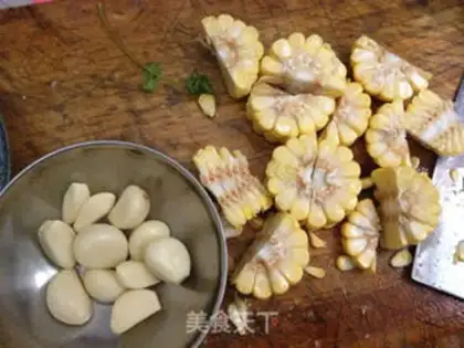 Make Garlic corn beef step 2