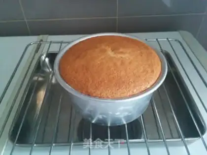 Make Cranberry sponge cake step 12