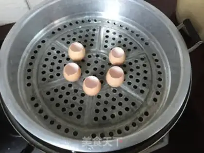 Make Shell egg pudding plant step 4