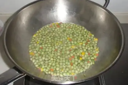 Make Bacon fried pea step 3