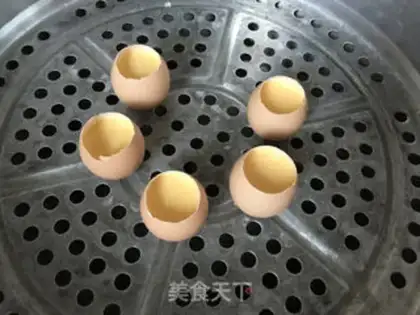 Make Shell egg pudding plant step 12
