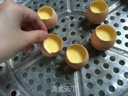 Make Shell egg pudding plant step 14