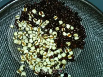 Make Red bean rice lily soy step 3