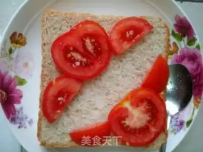 Make A ham sausage sandwich step 4