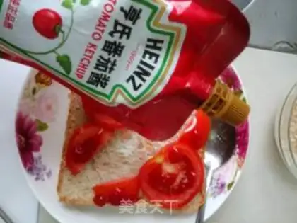 Make A ham sausage sandwich step 5