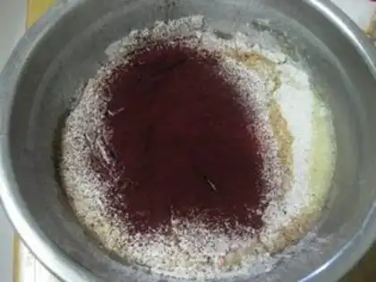 Make Red Cake Roll step 2