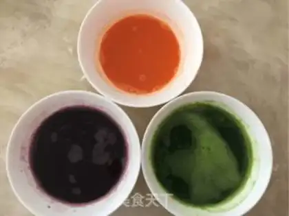 Make Colour dumplings step 2
