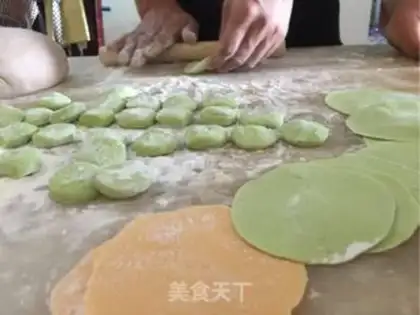Make Colour dumplings step 8