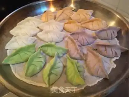 Make Colour dumplings step 10