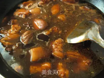 Make Red burning pig hoof step 5