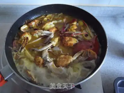 Make Thai curry crab step 5