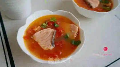 Make salmon tomato soup step 7