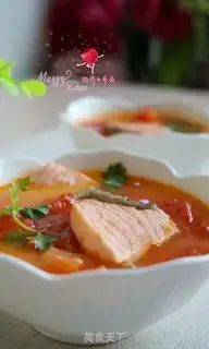 Make salmon tomato soup step 8