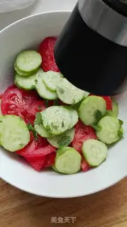 Make Cucumber tomato salad step 5