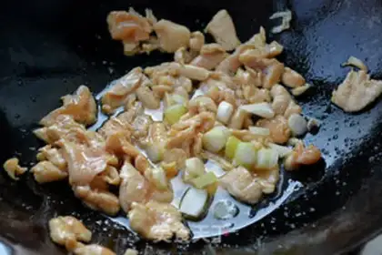 Make Chicken chips and cut flowers step 7