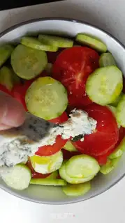 Make Cucumber tomato salad step 7