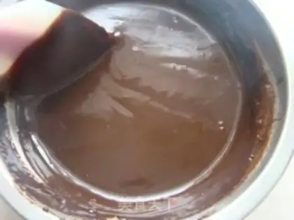 Make Chocolate mousse pelvis cake step 13