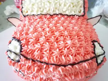 Make Red sports cake step 25