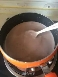 Make Red bean cream popsicle step 1