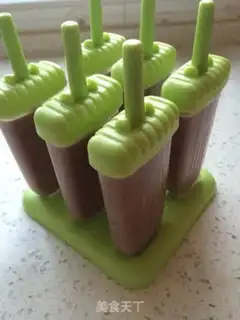 Make Red bean cream popsicle step 4