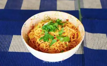 Make Spicy noodles step 2