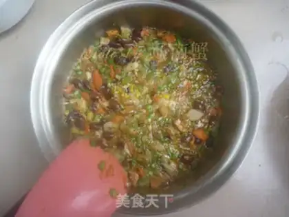 Make The bean is red and white step 4