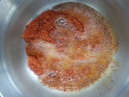 Make The bean is red and white step 8