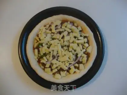 Make Black pepper beef pizza step 6