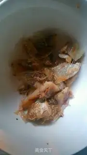 Make Salt fish and eggplant step 2