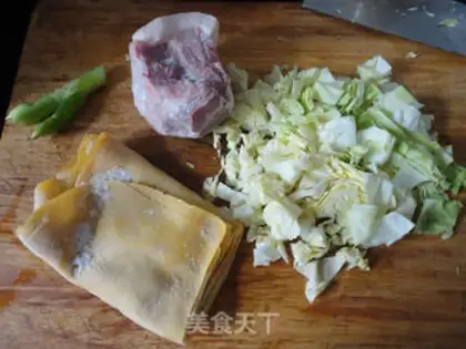 Make Tofu-cracked cabbage step 0