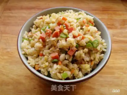 Make Five eggs of fried rice step 13