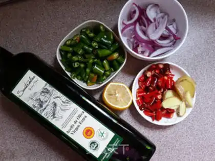 Make Spicy shrimp step 1