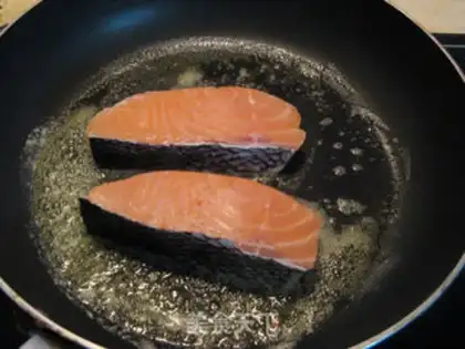 Make Fried salmon step 2