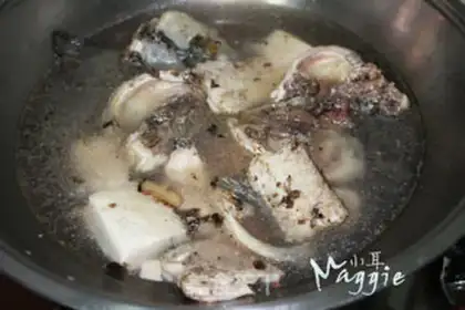 Make Tofu fish head soup step 6