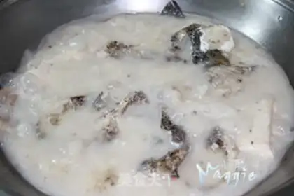 Make Tofu fish head soup step 8