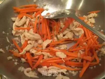 Make Chicken silk abalone step 3