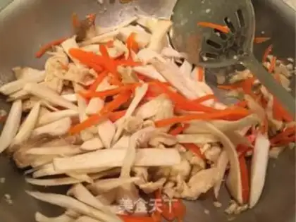Make Chicken silk abalone step 4