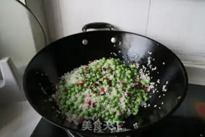 Make Peach pea rice step 5