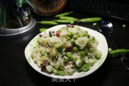 Make Peach pea rice step 8