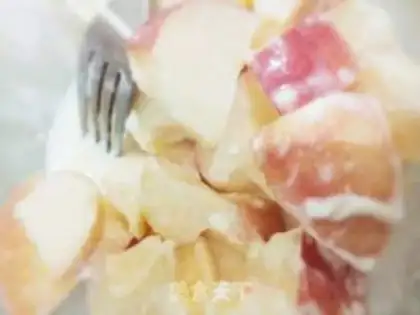 Make A pudding apple salad step 4