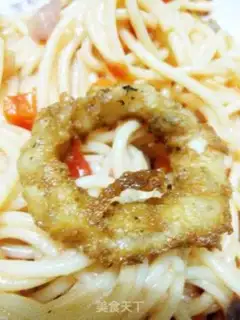 Make Garlic squid rings step 4